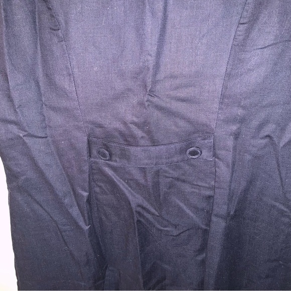 Laura Ashley Vintage Linen And Cotton Sailor Style Red Navy Dress 10 - Picture 10 of 10